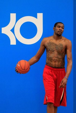 Kevin Durant Shirtless, Tattooed and Bulging Too? - Naked 