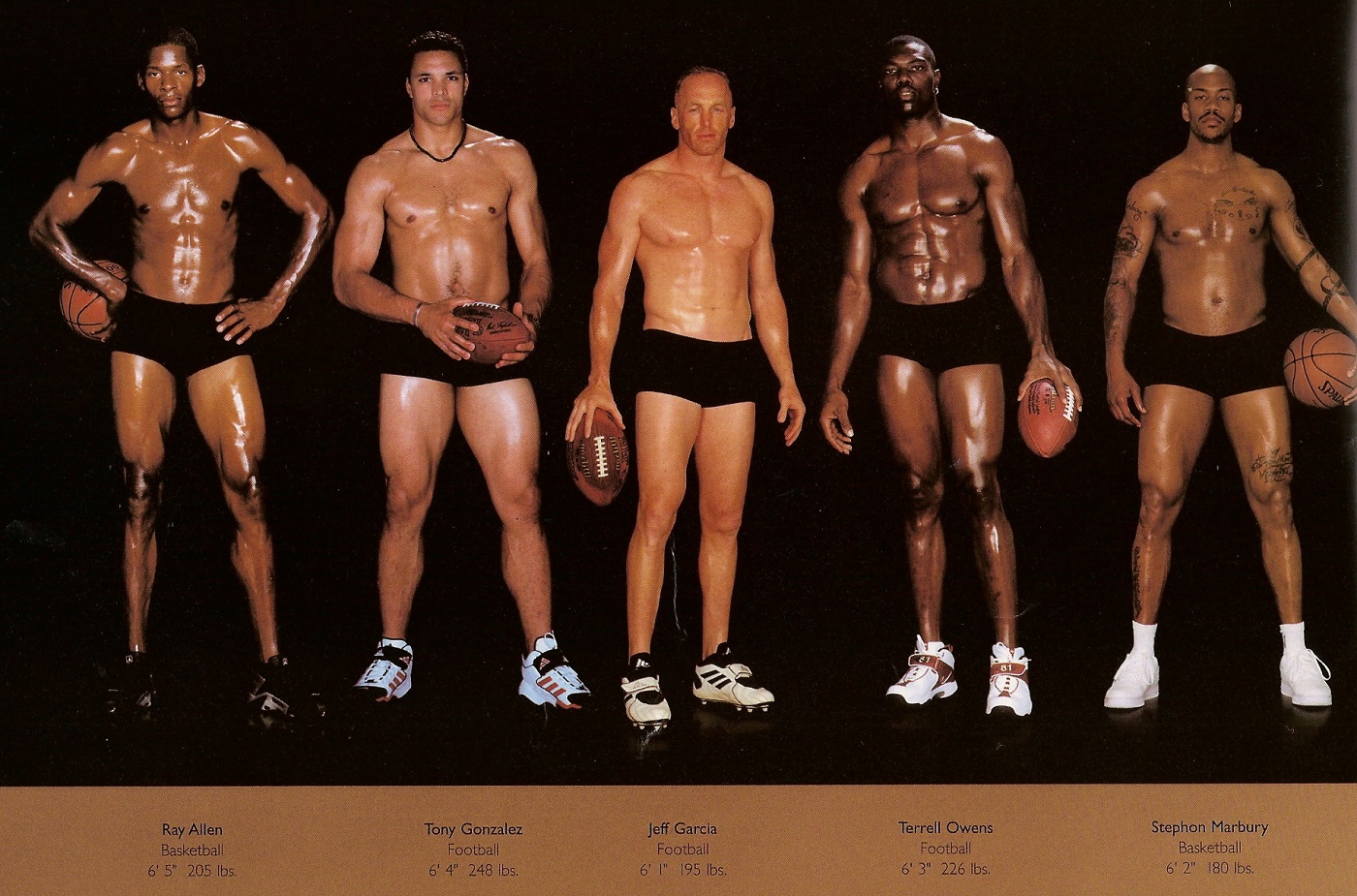 Half Naked and Oily Athletes
